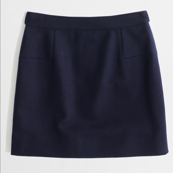 J. Crew Factory Dresses & Skirts - J. Crew navy blue double serge mini skirt